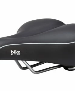 Bike Attitude – Cykelsadel – Komfort Lux Med Gel – Sort