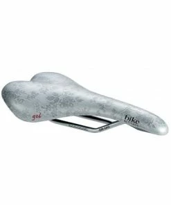 Bike Attitude Race Gel Dame Cykelsadel M. Blomster, 140 X 270 Mm