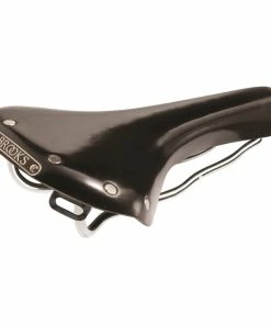 Brooks B15 – Cykelsadel Swallow – Læder – Unisex – Sort