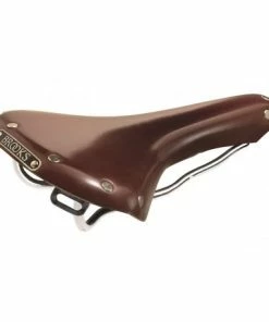 Brooks Shallow Antik Retro Læder Cykelsadel, Brun