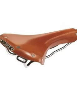 Brooks Shallow Antik Retro Læder Cykelsadel, Honey