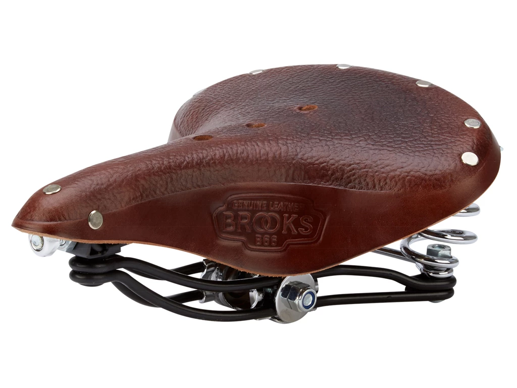Cykelsadel Brooks B66 Retro Læder Herre Brun 3 Cykelsadel Brooks B66 Retro Læder Herre Brun