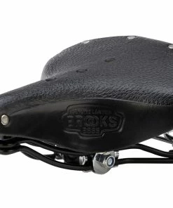 Cykelsadel Brooks B66S Retro Læder Dame Sort