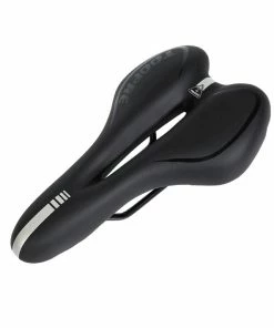 GUB – Sadel Med Silica Gel – MTB/Gravel – Carbon Steel Rail – 450 Gram – Sort