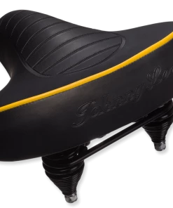 Johnny Loco Cruiser-Sadel Sort Med Gul Detalje